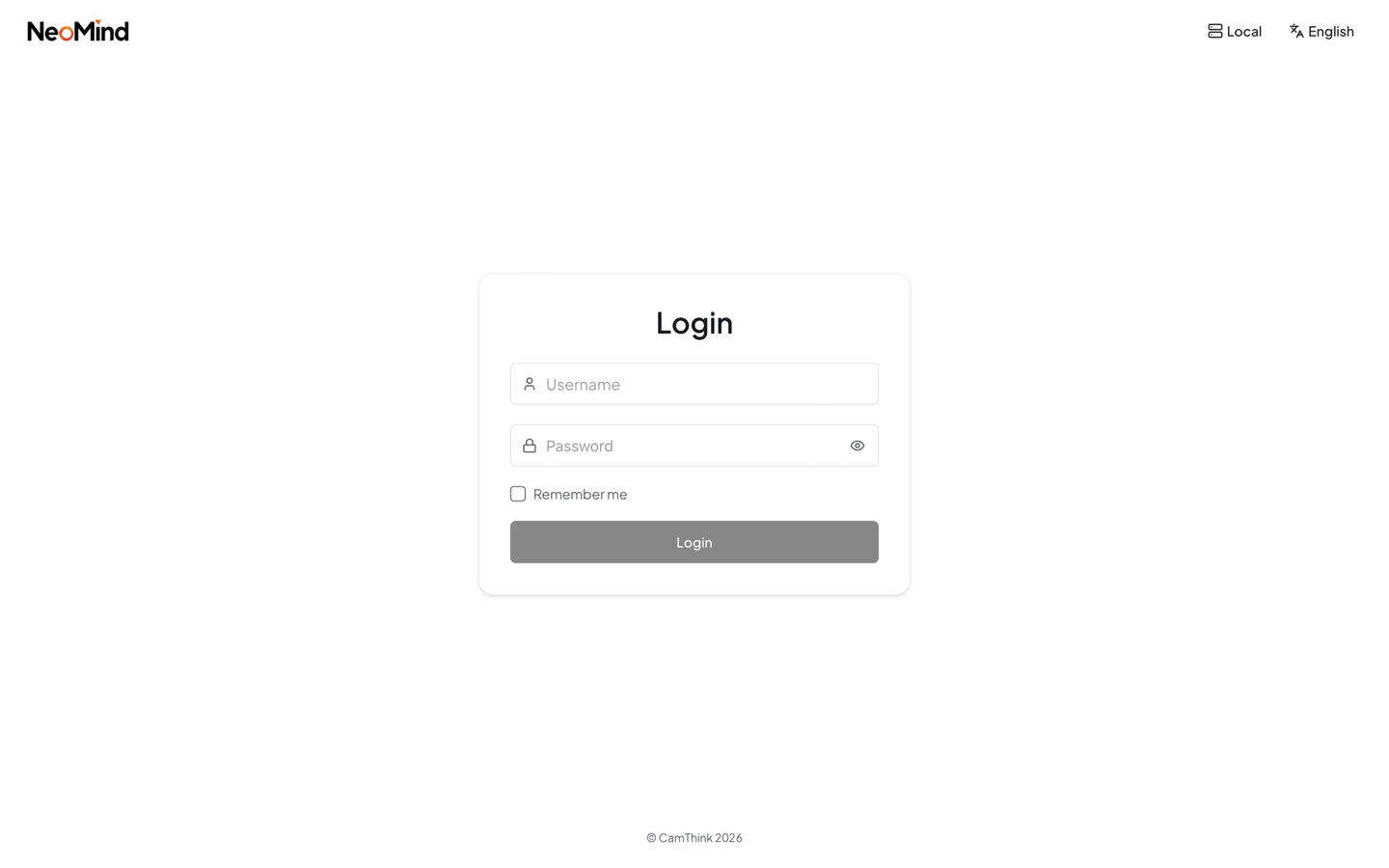 Returning visits: login page