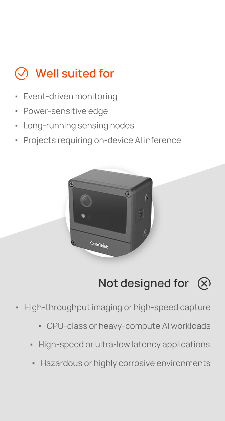 Where NeoEyes NE301 fits best mobile view - Event-driven monitoring and power-sensitive edge deployments