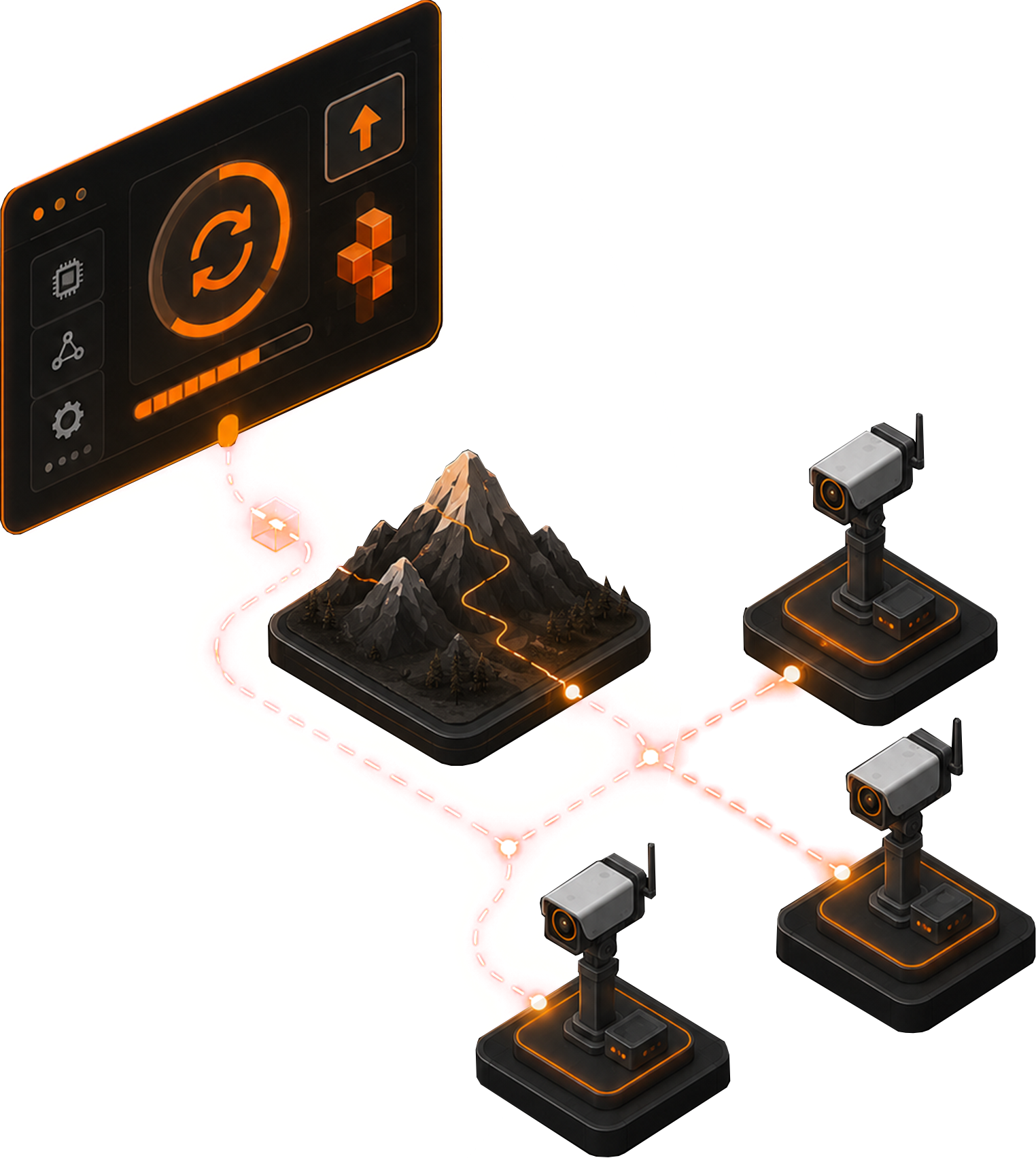 Remote model and firmware updates across deployed nodes