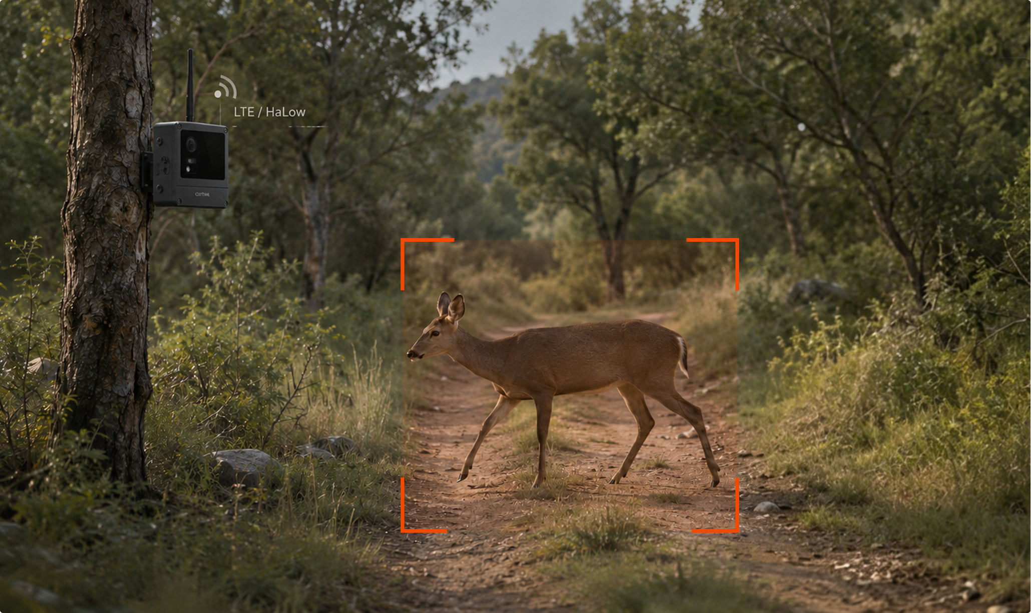 Wildlife trail monitoring with edge AI species detection