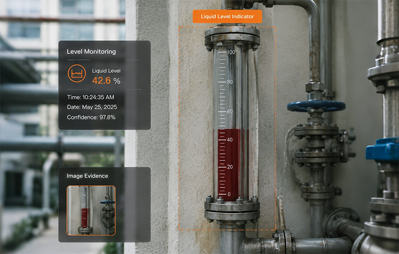 Gauge and indicator monitoring for visual readings
