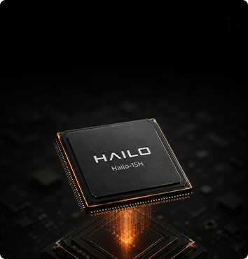 20 TOPS local AI compute powered by Hailo-15H