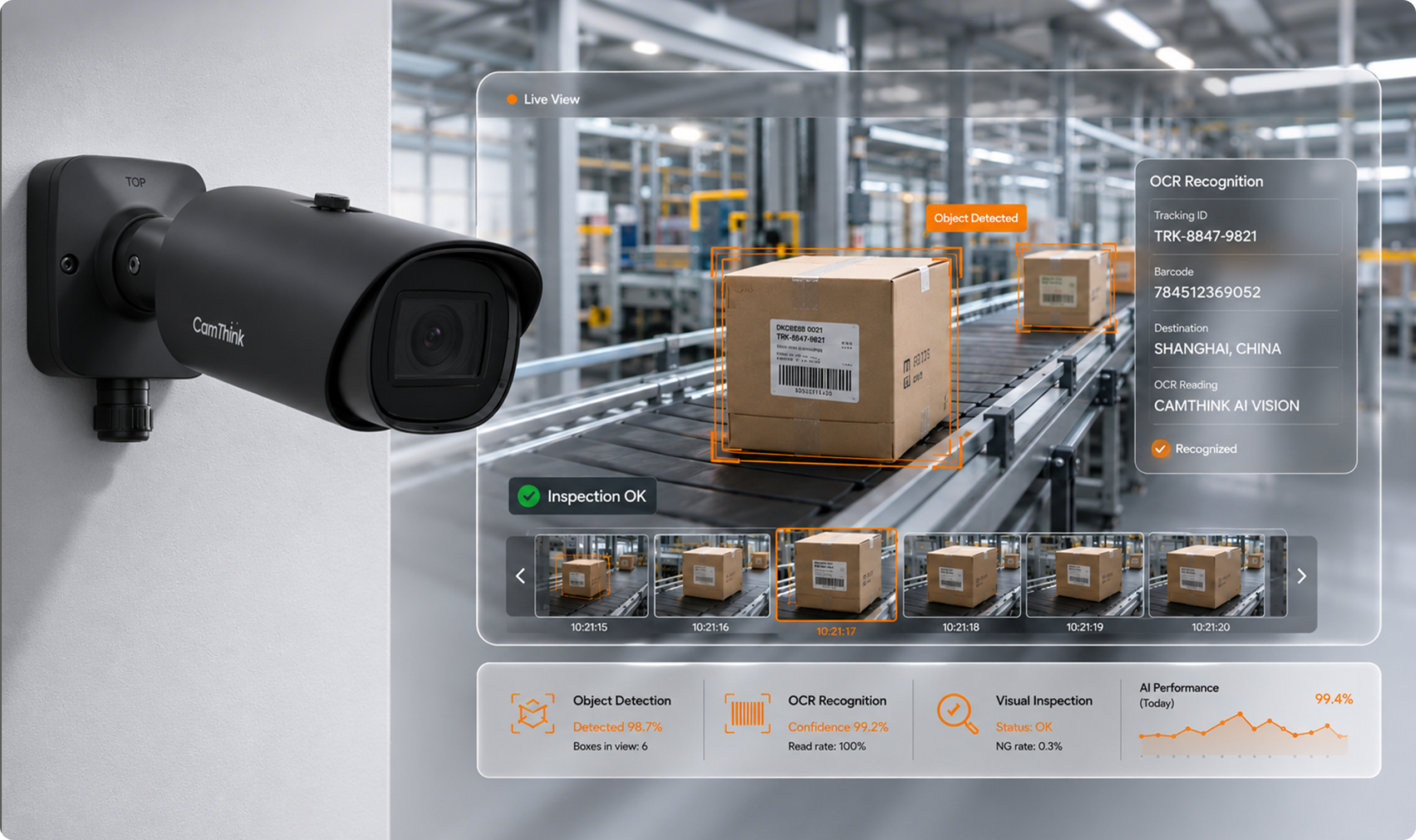 NE503 capturing 4K visual data for edge AI analysis