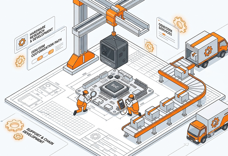 CamThink OEM and ODM custom hardware development, manufacturing, and supply chain services