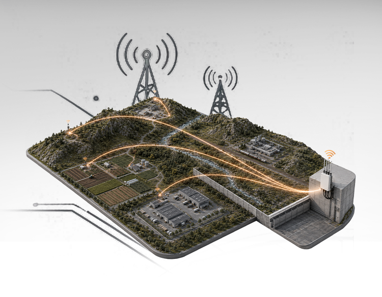 Wi-Fi HaLow kilometer-scale edge connectivity