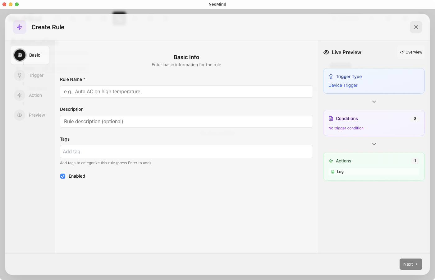 Create Automation Rule