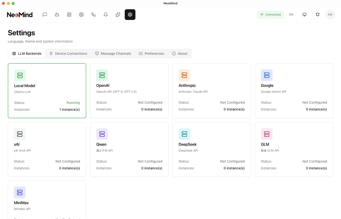 LLM Configuration Page 1