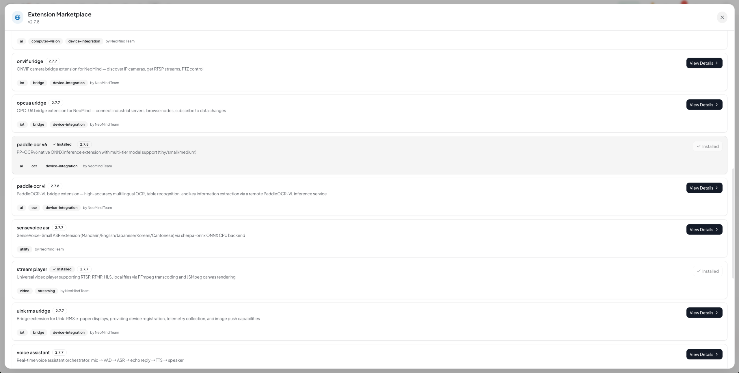 Download and install the paddle-ocr-v6 package