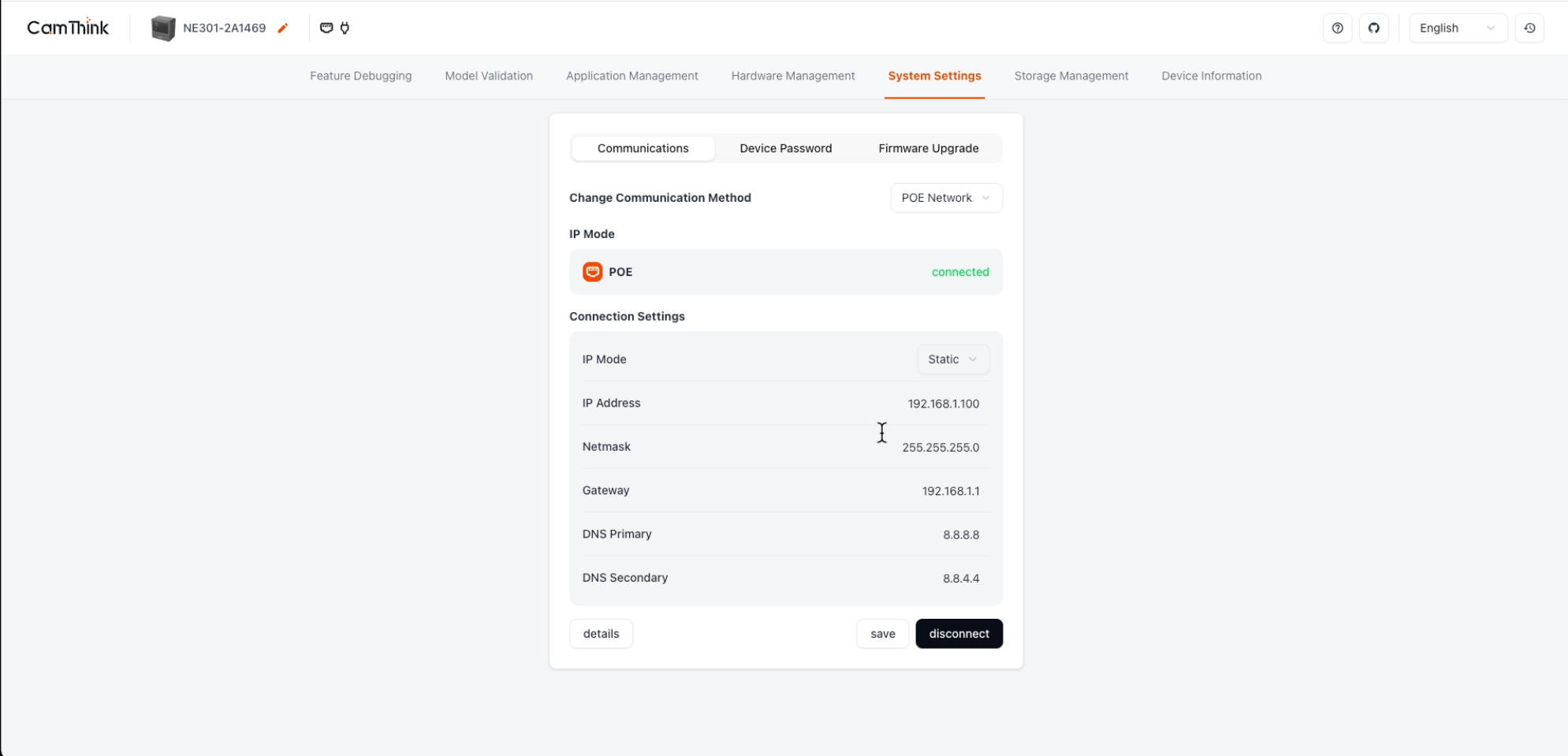 Static IP Configuration