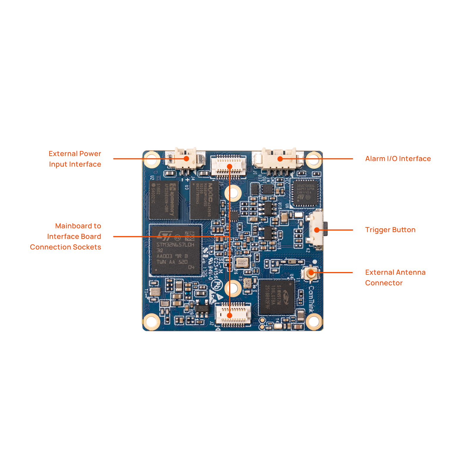 NE302 Main Board component map