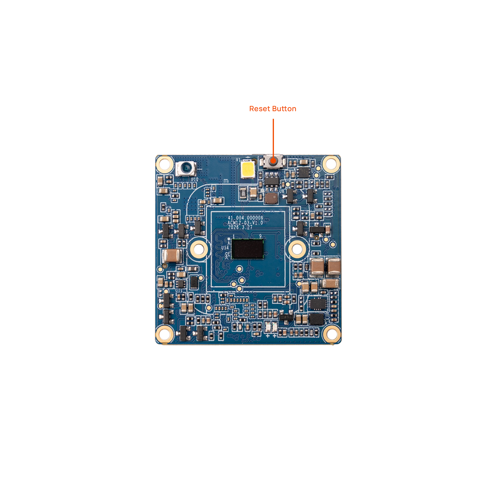 NE302 Main Board rear component map