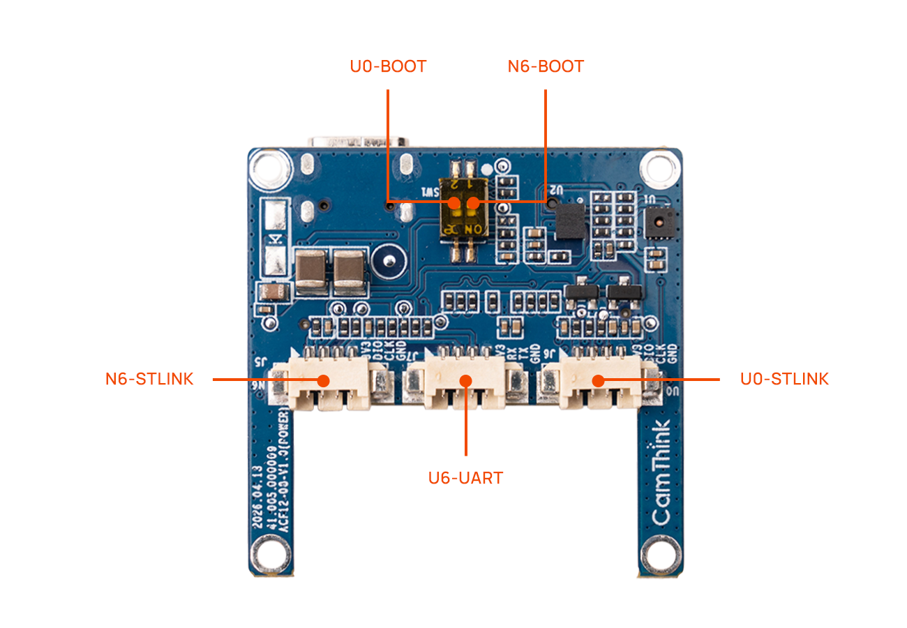 Annotated NE302 interface board