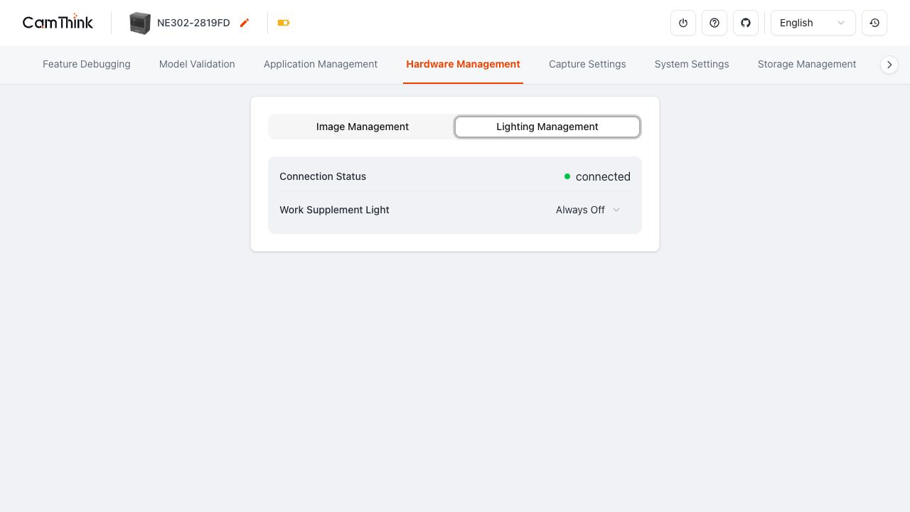 Lighting Management in Hardware Management