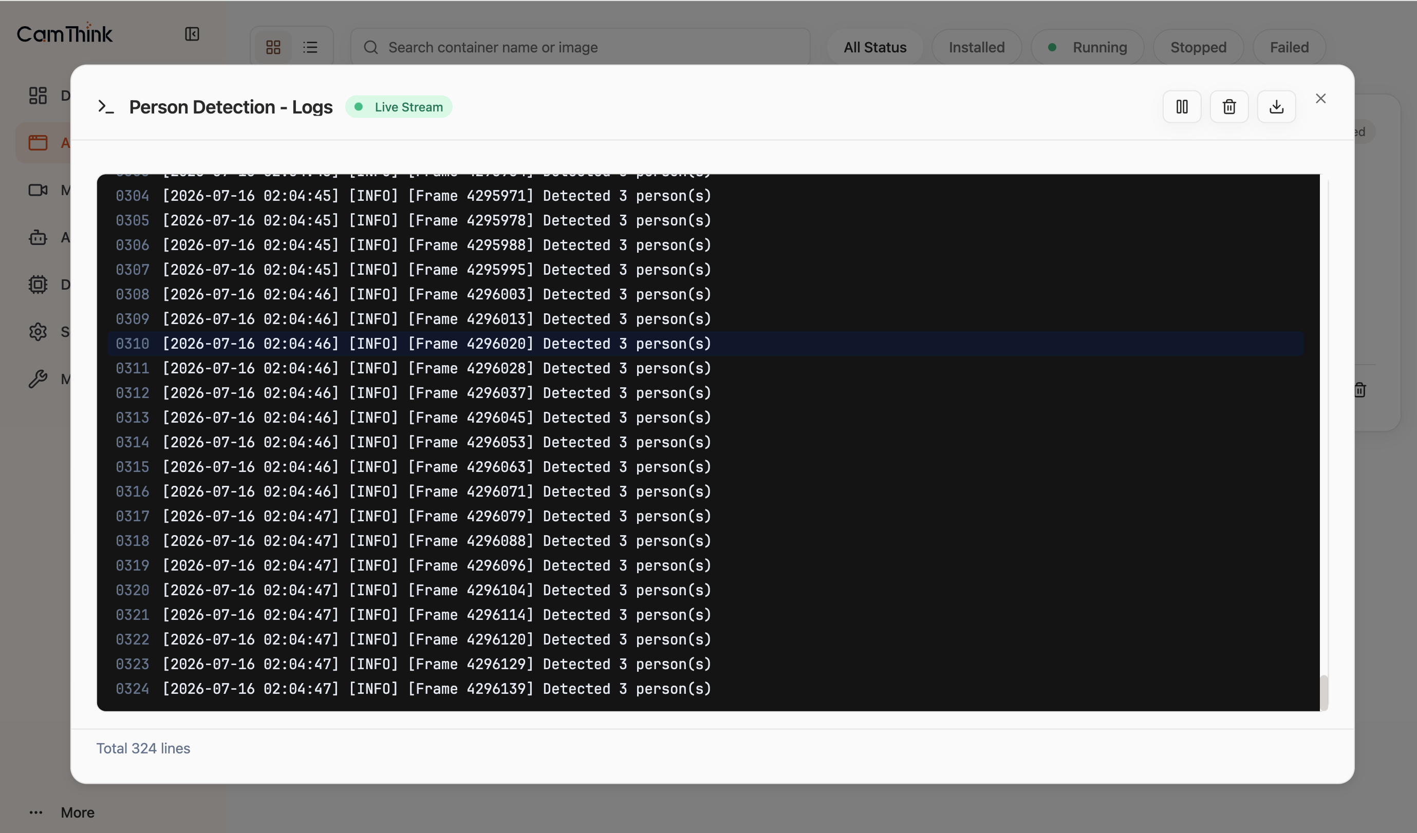 Person Detection: detection result