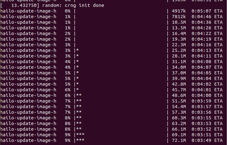 eMMC Board Init flashing complete (2/2)